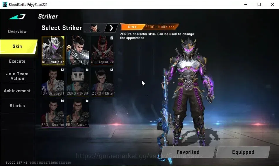 Blood Strike Accounts ASIA|3 ULTRA [ZERO-Nullblade,JET-Blackout Bomber,M image 3