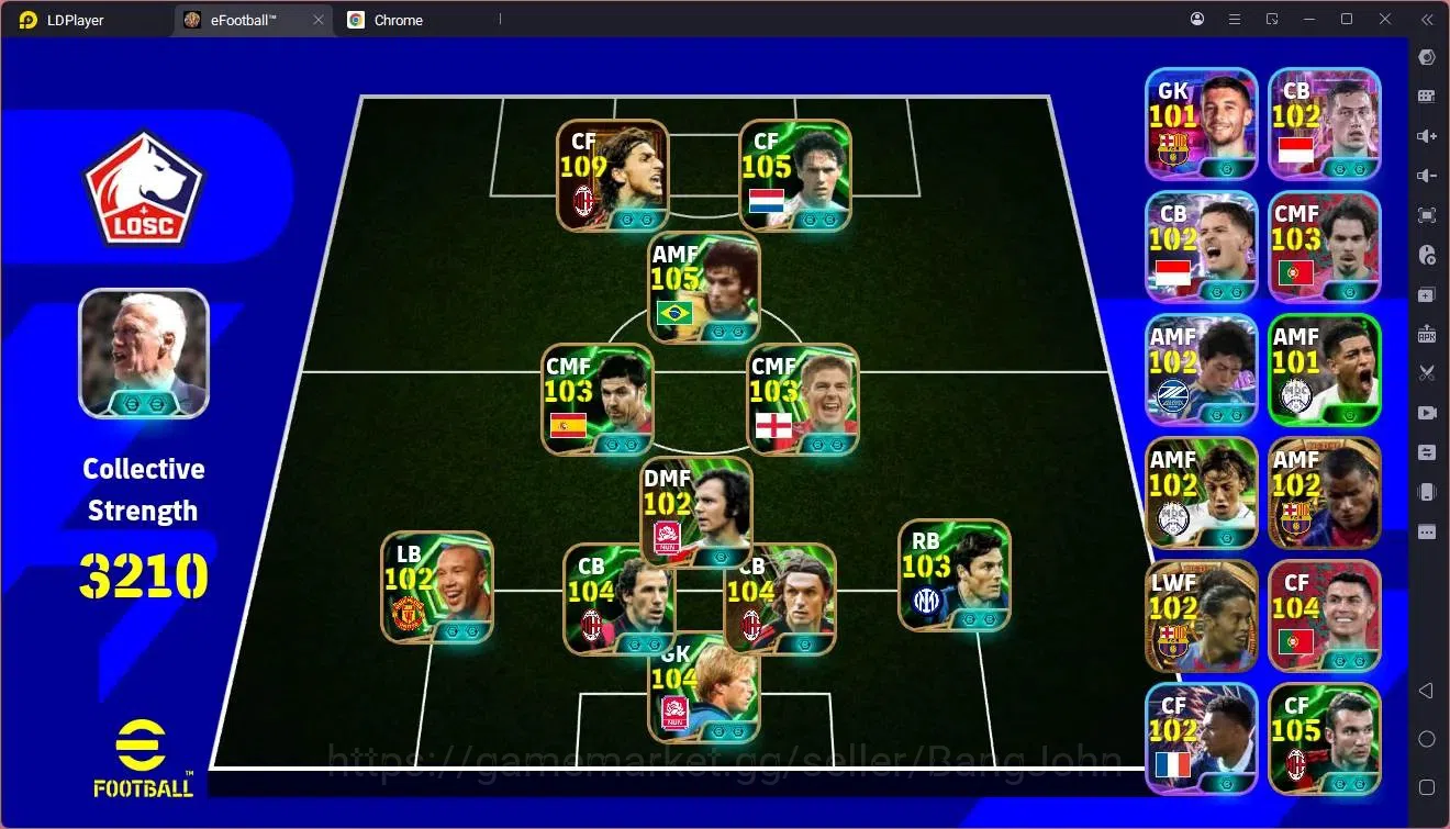 eFootball Accounts Mobile |PW 3210|Bigtime Ibrahimovic,Ronaldinho,Riv image 1
