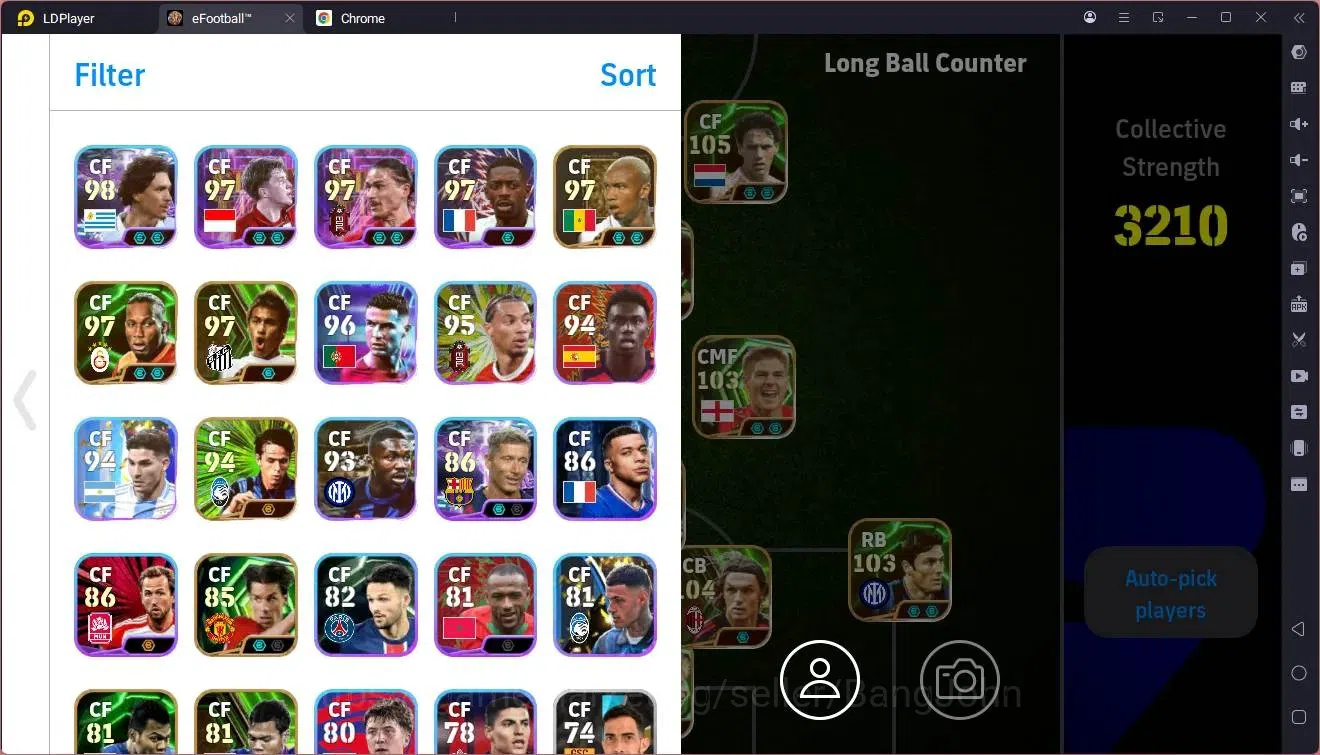 eFootball Accounts Mobile |PW 3210|Bigtime Ibrahimovic,Ronaldinho,Riv image 2