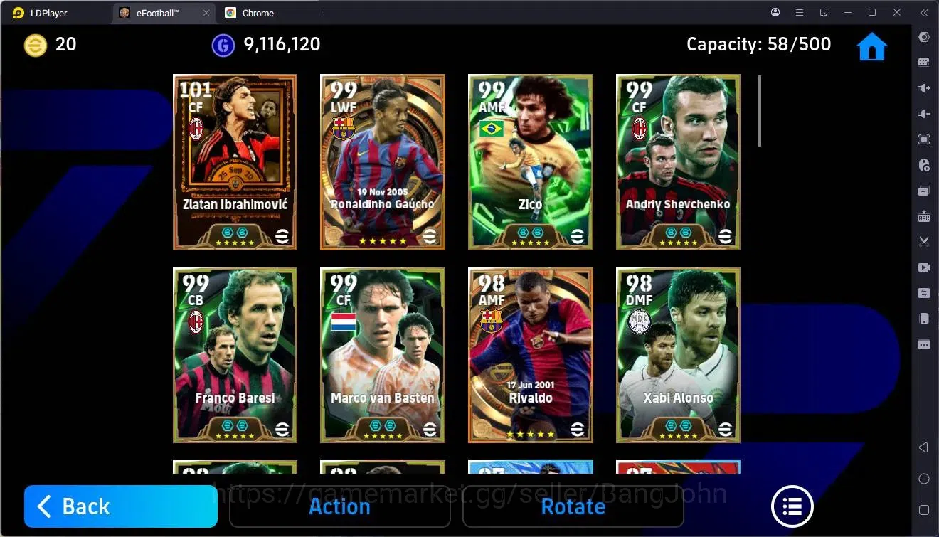 eFootball Accounts Mobile |PW 3210|Bigtime Ibrahimovic,Ronaldinho,Riv image 4
