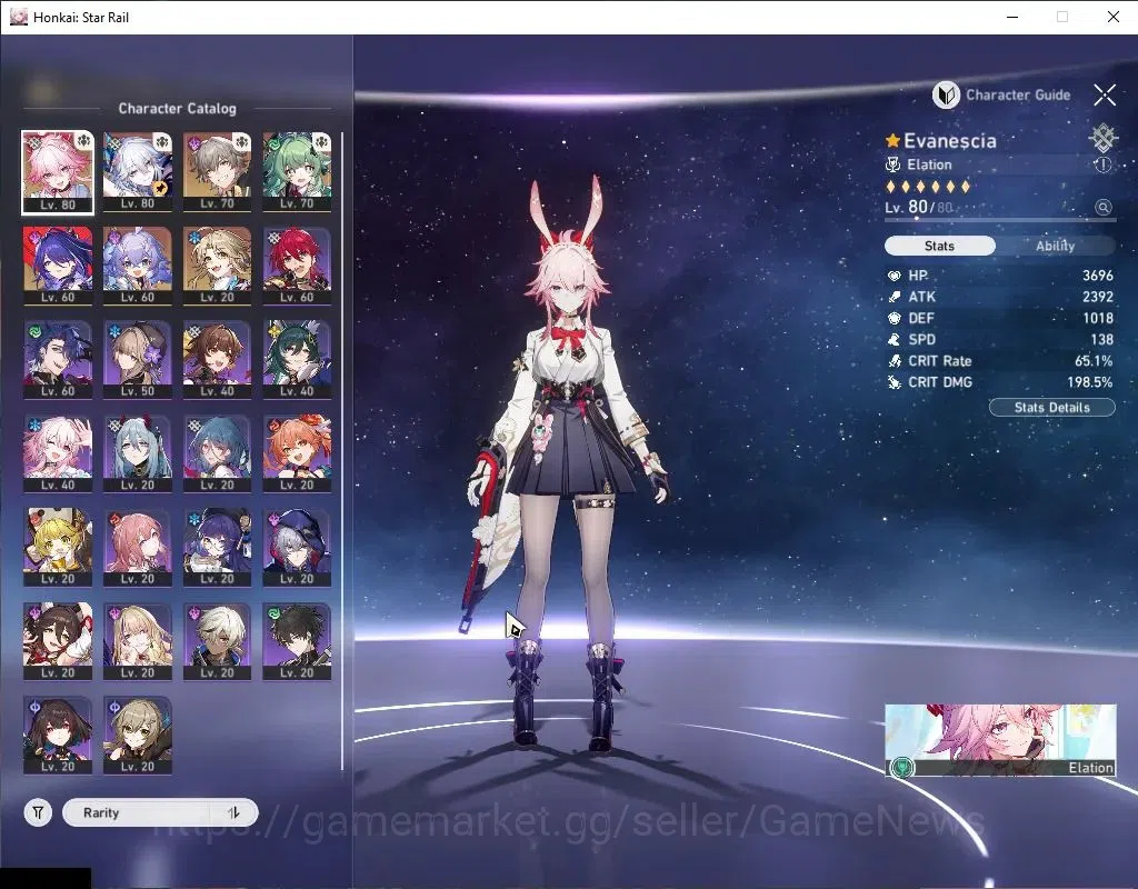 Honkai Star Rail Accounts Asia|TL 60|4 Limited|Evanescia+Signature,Yao Guang image 4