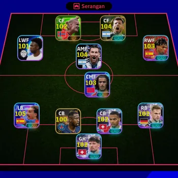 eFootball Accounts Legends & Iconic Players EFOOTBALL COLLECTIVE STRENGTH 3172 • AYOUB • AGUERO • HALLAND • YAMAL • MESSI