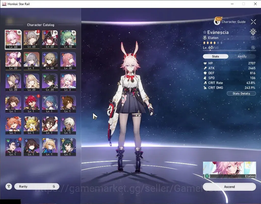 Honkai Star Rail Accounts Asia|TL 48|4 Limited|Evanescia+Signature,Sparkle,H image 4