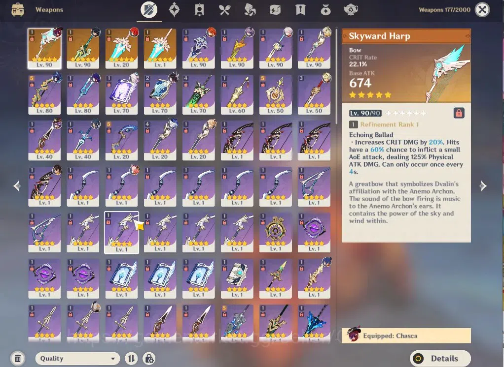 Genshin Impact Accounts ASIA|AR57|13Limited+4(*5Wep)|Skirk,Columbina,kinic image 6