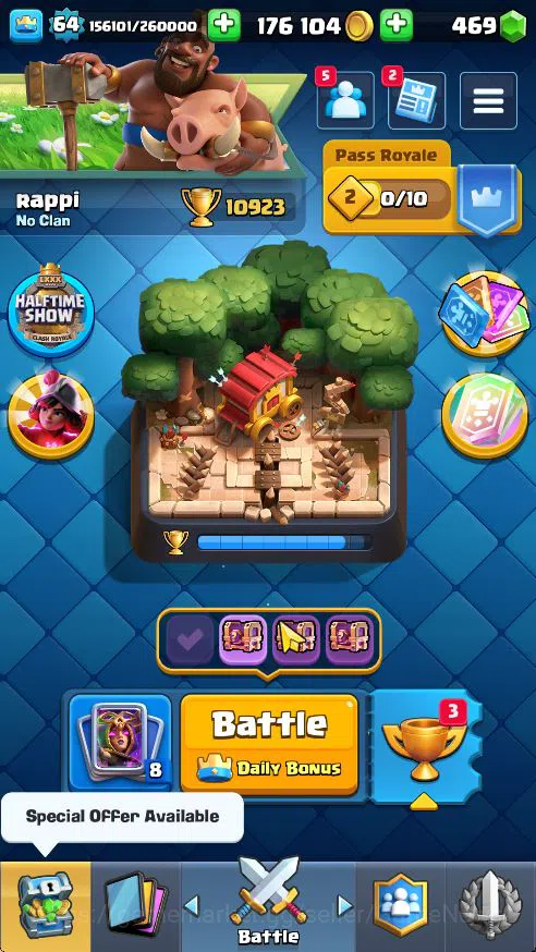 Lv 64|Trophy 10923|KTL 15|Limited Skin|Card 121| 3 Hero 16 EVO 8 Champ 21 Legendary 33 Epic 30 Rare 29 Common|Take Email(CR1364) Clash Royale Midgame Lv 64|Trophy 10923|KTL 15|Limited Skin|Card 121| 3 image 1