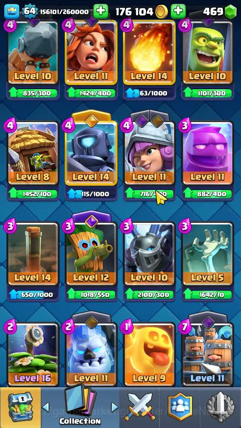 Clash Royale Accounts Midgame Lv 64|Trophy 10923|KTL 15|Limited Skin|Card 121| 3 Hero 16 EVO 8 Champ 21 Legendary 33 Epic 30 11