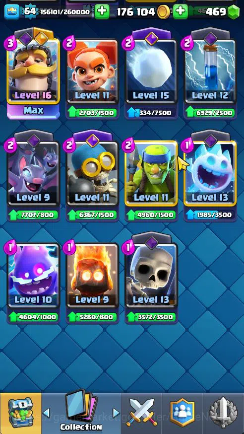 Clash Royale Accounts Midgame Lv 64|Trophy 10923|KTL 15|Limited Skin|Card 121| 3 Hero 16 EVO 8 Champ 21 Legendary 33 Epic 30 13