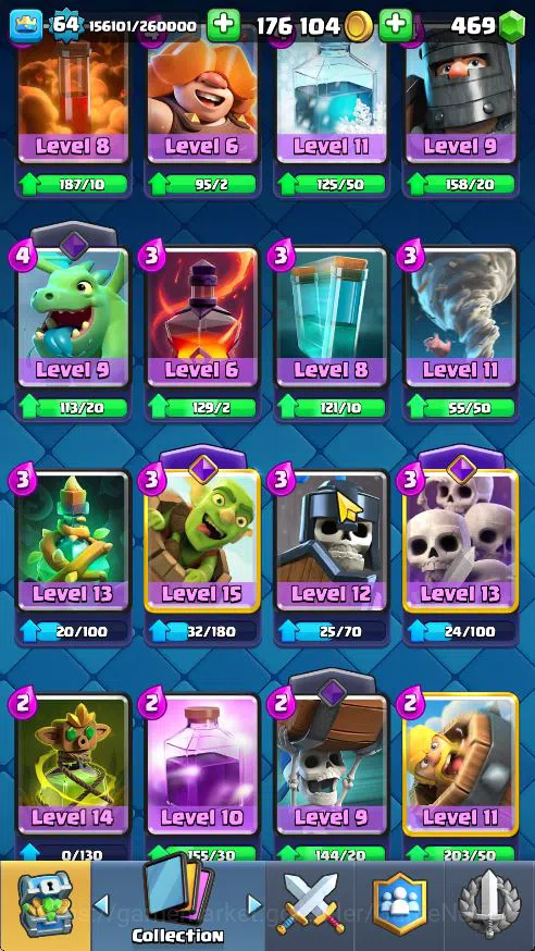 Clash Royale Accounts Midgame Lv 64|Trophy 10923|KTL 15|Limited Skin|Card 121| 3 Hero 16 EVO 8 Champ 21 Legendary 33 Epic 30 9