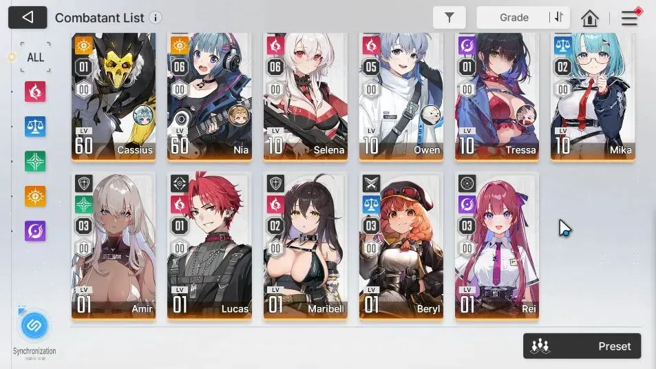 Chaos Zero Nightmare Accounts GLOBAL|Lv 54|6 SSR[HeidemarieM3+Sign,Rita,Nine,Chi image 4