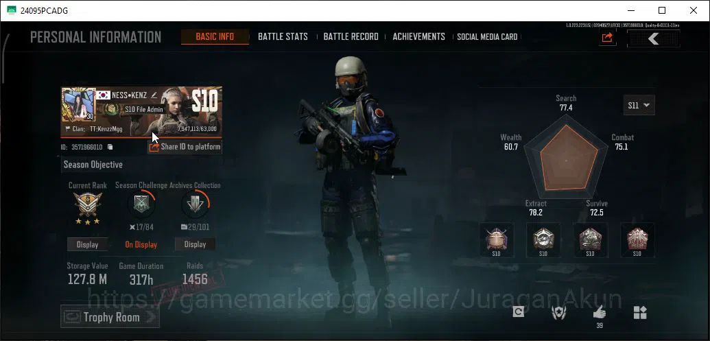 Arena Breakout Accounts [MOBILE] Lv30|SV 127M|CV 107M| Machete Battle |MDR image 2