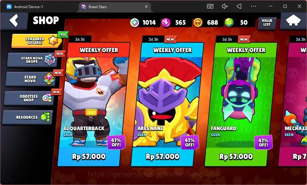 Brawl Stars Accounts Android | 1102 Thropy|18 Brawler|1 Max Hypercharge image 11