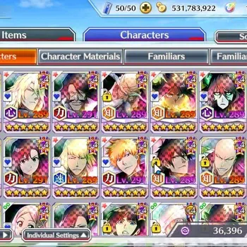 Bleach: Brave Souls Accounts High-End GLOBAL|1,5M BP+Fresh All Story|8