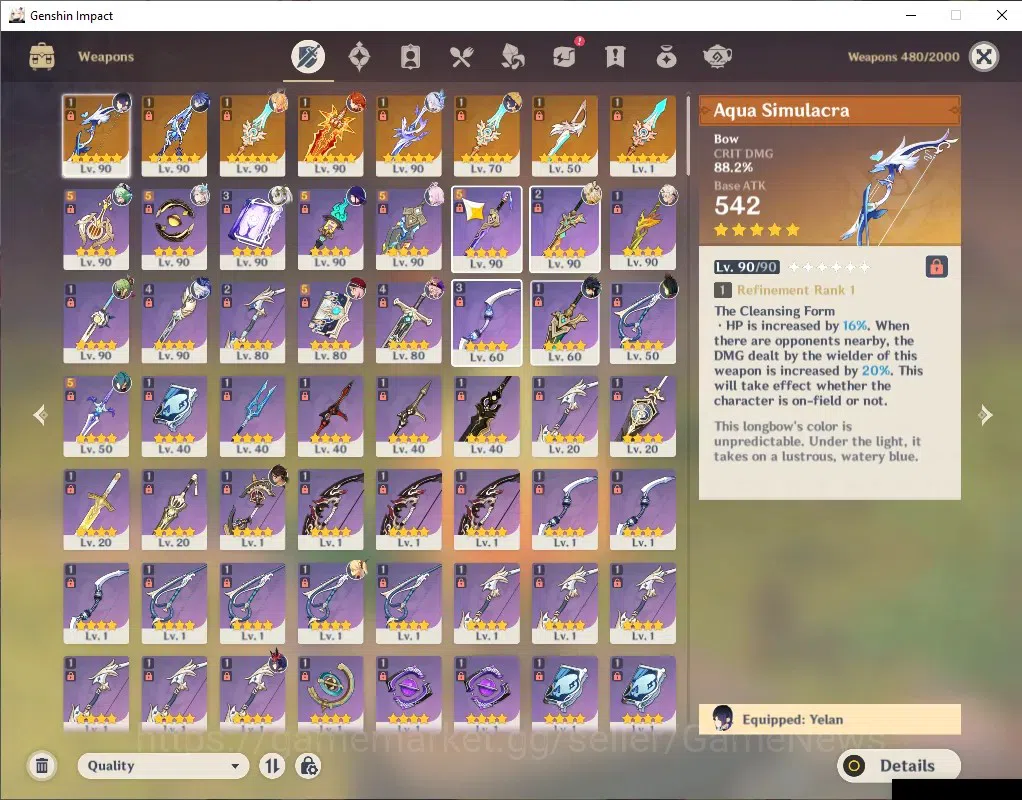 Genshin Impact Accounts ASIA|Free HI3|AR 59|PermaFrezee Skirk|13 Limit+ 8 image 11
