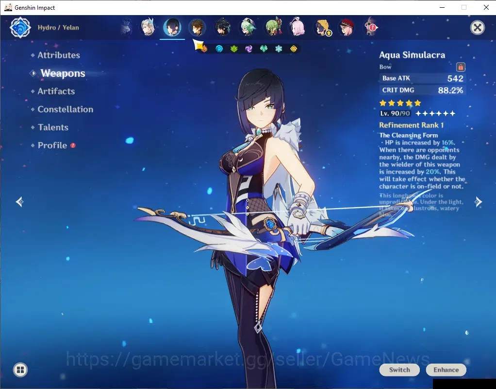 Genshin Impact Accounts ASIA|Free HI3|AR 59|PermaFrezee Skirk|13 Limit+ 8 image 8