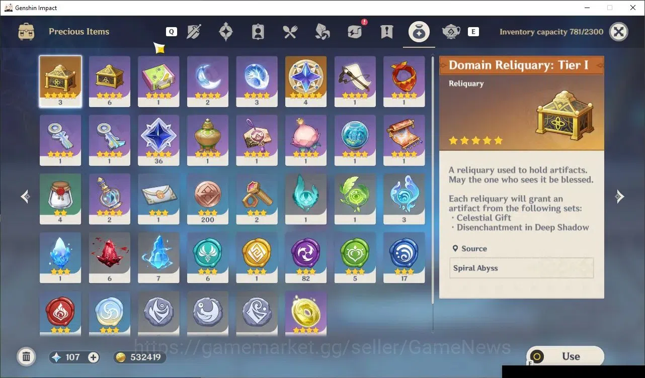 Genshin Impact Accounts ASIA|AR 58|9 Limited + (Durin+Sign) 5 (5*Weapon),V image 10