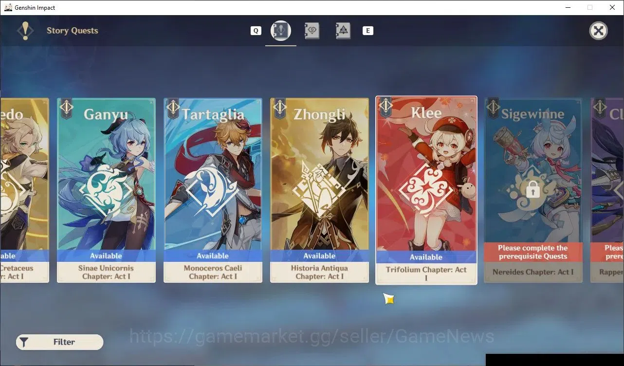 Genshin Impact Accounts ASIA|AR 58|9 Limited + (Durin+Sign) 5 (5*Weapon),V image 13