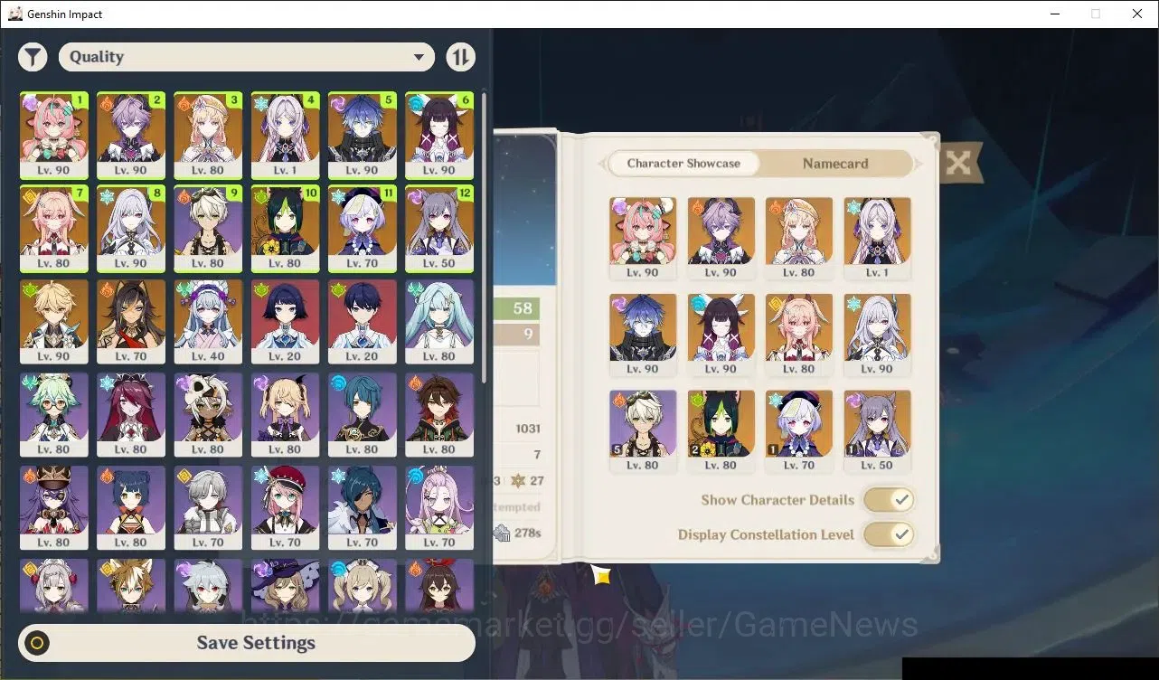 Genshin Impact Accounts ASIA|AR 58|9 Limited + (Durin+Sign) 5 (5*Weapon),V image 2