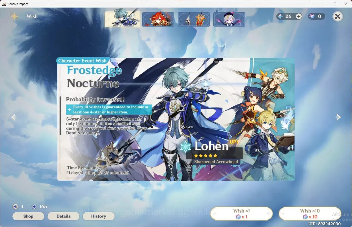 Genshin Impact Accounts ASIA | AR 57 | 5 Limit (Varesa,Columbina,Flins,Zib image 14