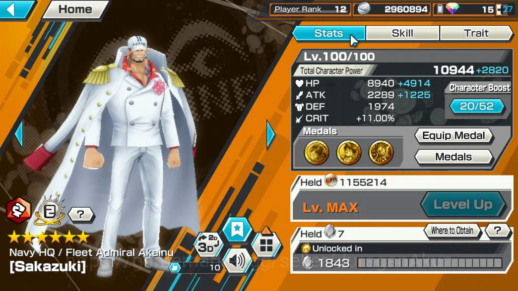 One Piece Bounty Rush Accounts Global |6 EX |1 MAX|HQ Sakazuki,DD Shank,Strongest image 5