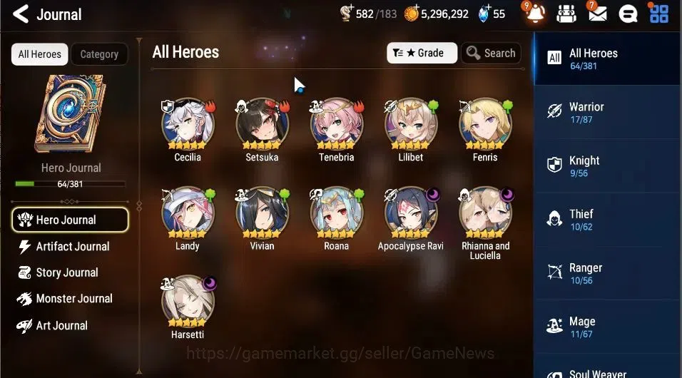 Epic Seven Accounts GLOBAL|UnVerif|3 ML|Rhiana&Luciel,Harsetti,Apocaly image 5