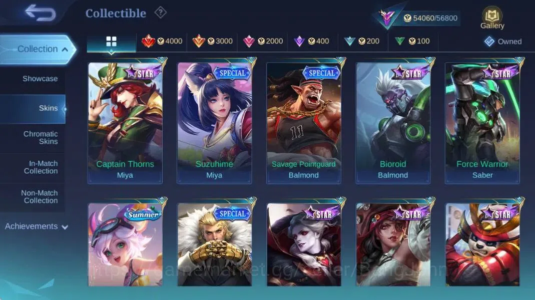 Mobile Legends: Bang Bang Accounts Global|Hero 132|Skin 232|Renowned|Legend Franco+Va image 17