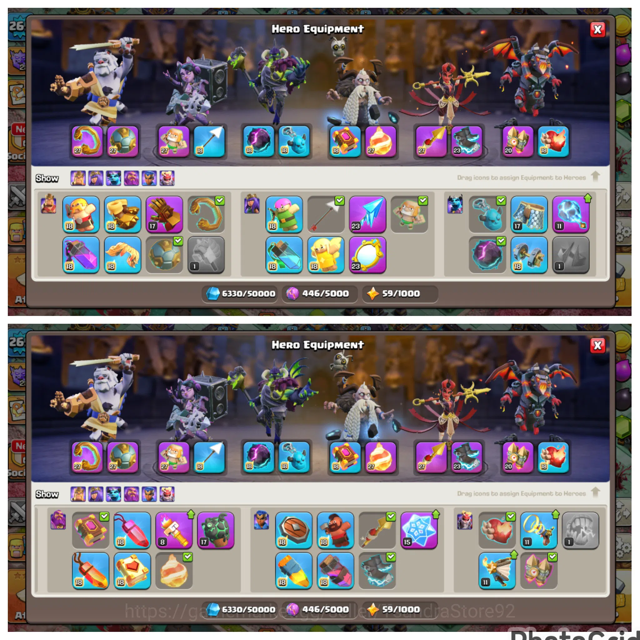 Clash of Clans Accounts High-End FLASH SALE TH 18 MAXED LIMITED SCENARY EX LEGEND|5 HERO MAXED|EPIC MANY MAX|WALL 3