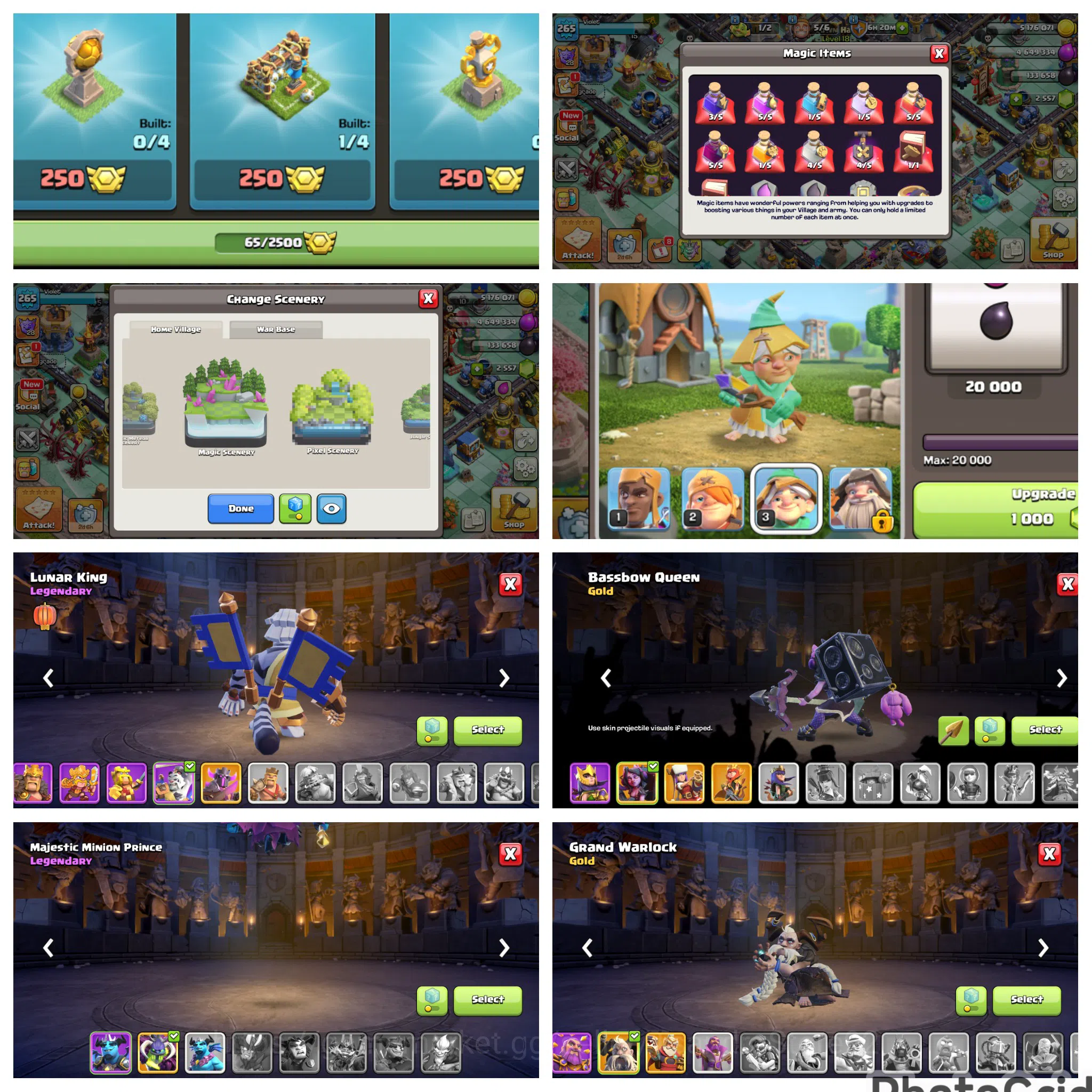 Clash of Clans Accounts High-End FLASH SALE TH 18 MAXED LIMITED SCENARY EX LEGEND|5 HERO MAXED|EPIC MANY MAX|WALL 4