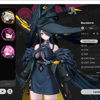 Neverness to Everness Accounts Global NA|HL 3|2 S-Class 2 Limited| Blackbird,Lacrimosa |1 Selector Box|Selector ON|Female