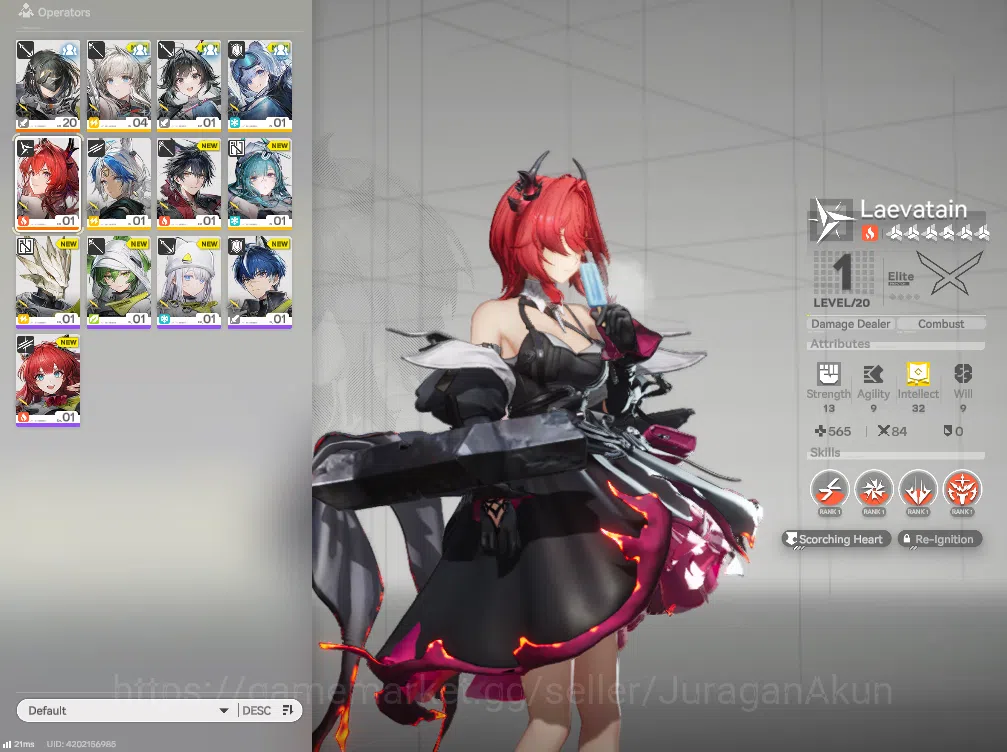 Arknights: Endfield Accounts Asia LVL 2 | Fresh Starter + 1 Meta SSR (Laevatain) + 6 SR Character |Skip Tutorial| GrypLink 3