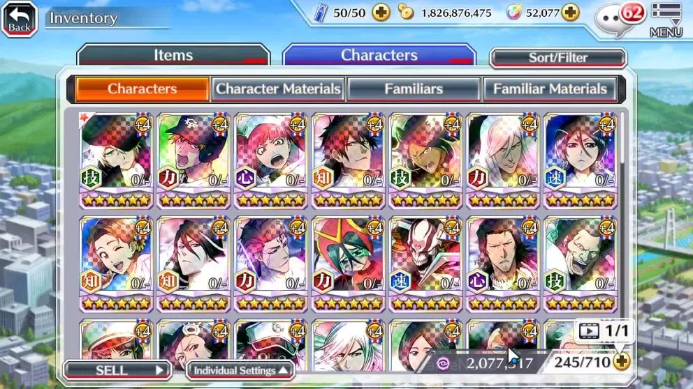 Bleach: Brave Souls Accounts High-End [GLOBAL]52K Orb|Ichigo DreamTeam,New Ichigo,TYBW26 Yukio,Riruka,10th Anniv 10