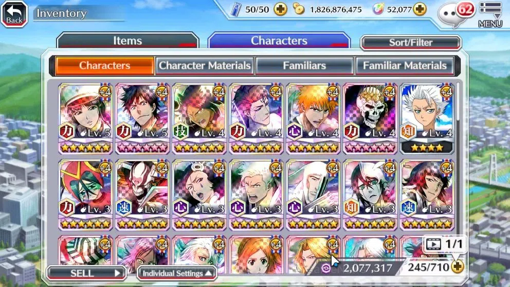Bleach: Brave Souls Accounts High-End [GLOBAL]52K Orb|Ichigo DreamTeam,New Ichigo,TYBW26 Yukio,Riruka,10th Anniv 11