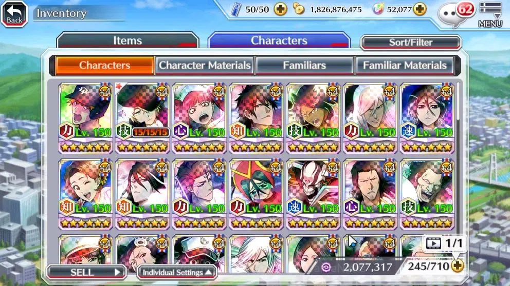 Bleach: Brave Souls Accounts High-End [GLOBAL]52K Orb|Ichigo DreamTeam,New Ichigo,TYBW26 Yukio,Riruka,10th Anniv 9