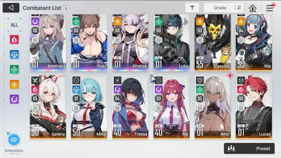 Chaos Zero Nightmare Accounts GLOBAL|10 SSR[Adelheid,(HeidemariM2,Tiphera}+Sign, image 4