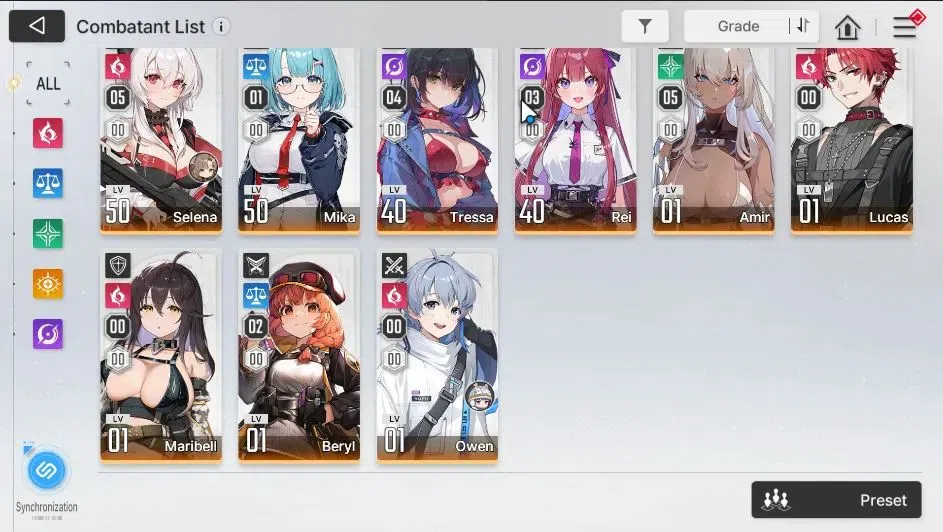 Chaos Zero Nightmare Accounts GLOBAL|10 SSR[Adelheid,(HeidemariM2,Tiphera}+Sign, image 5