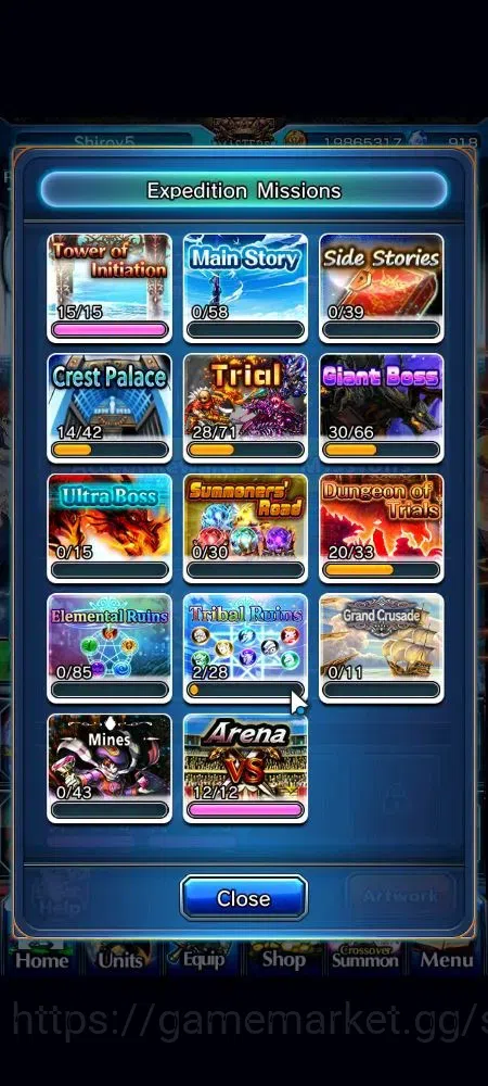 Grand Summoners Accounts Global|Rank 102|918 cc|16 Ascend+3 TW|2x Roy+TW,Em image 6