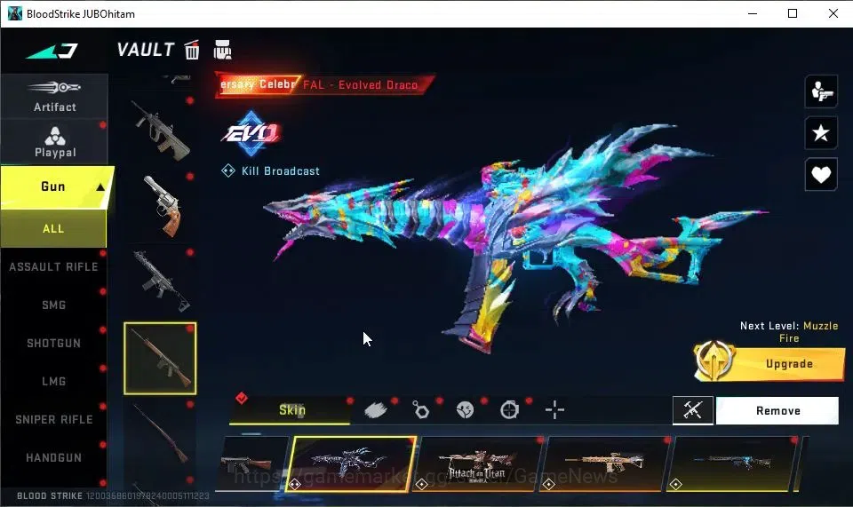 Blood Strike Accounts ASIA|ETERNAL P90-Empyrean Lv2|18 ULTRA[HANK,AUG,PK image 12