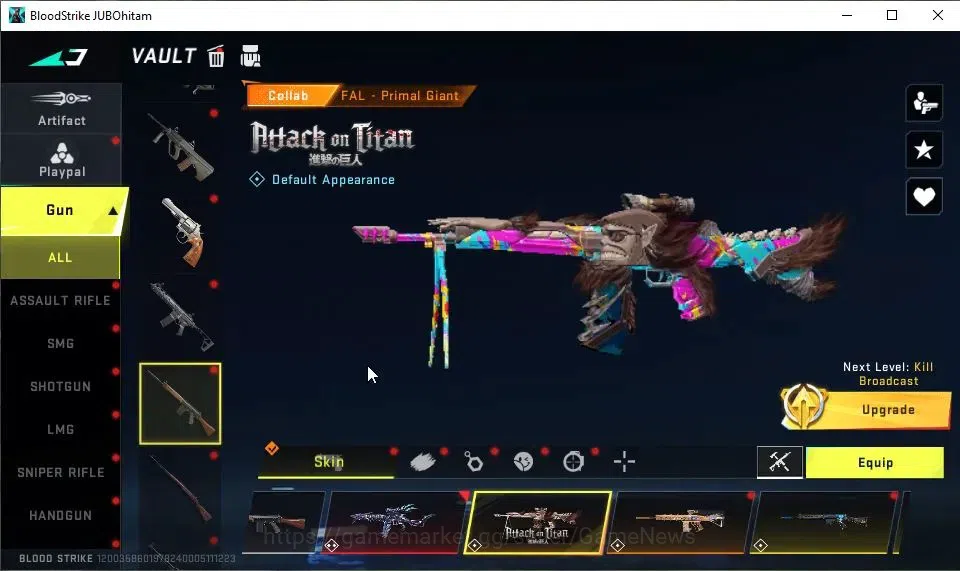 Blood Strike Accounts ASIA|ETERNAL P90-Empyrean Lv2|18 ULTRA[HANK,AUG,PK image 13