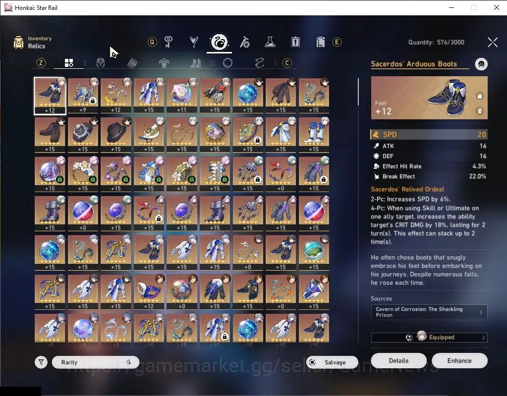Honkai Star Rail Accounts Asia|TL 68|11 Limited|[Phainon,The Herta,Archer]+S image 9