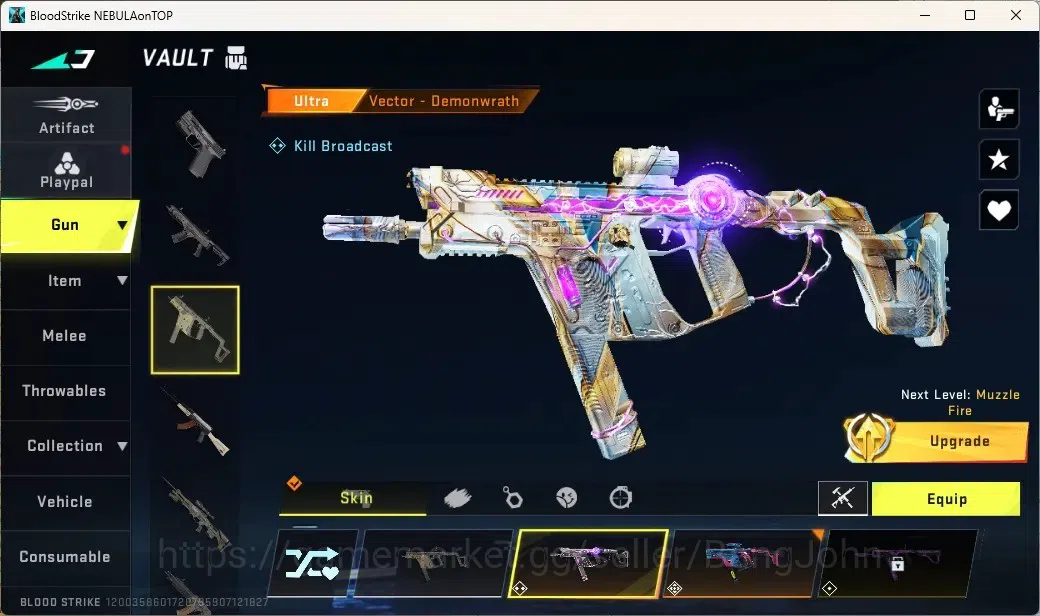 Blood Strike Accounts Collab Skin ASIA | 1 EVO: M1887-Destroyer | 2 Eva Guns | 8 Ultra Guns | 3 Collab Striker |Striker: 1 6