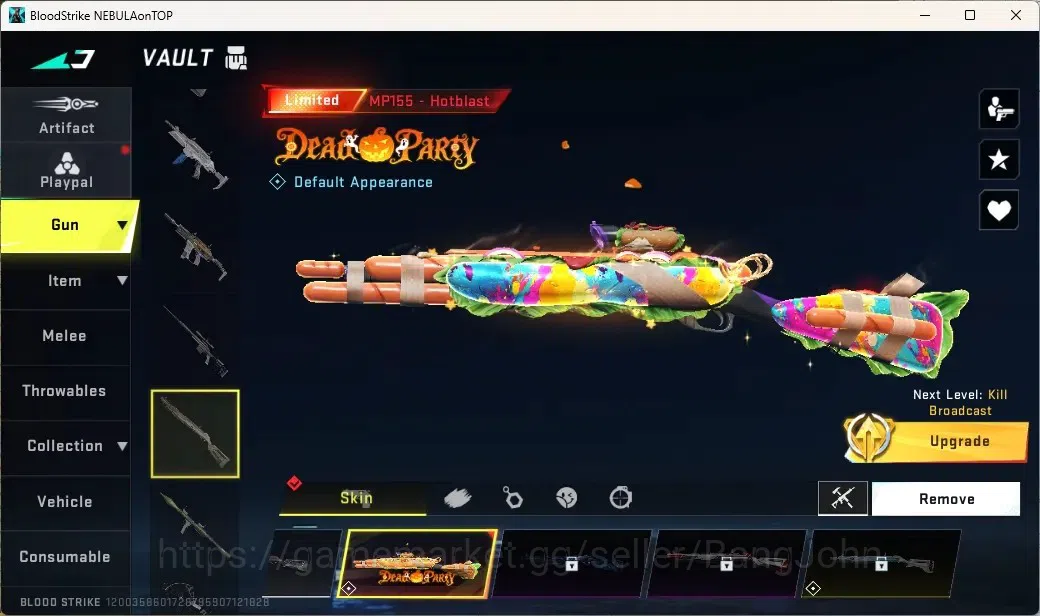 Blood Strike Accounts Collab Skin ASIA | 1 EVO: M1887-Destroyer | 2 Eva Guns | 8 Ultra Guns | 3 Collab Striker |Striker: 1 8