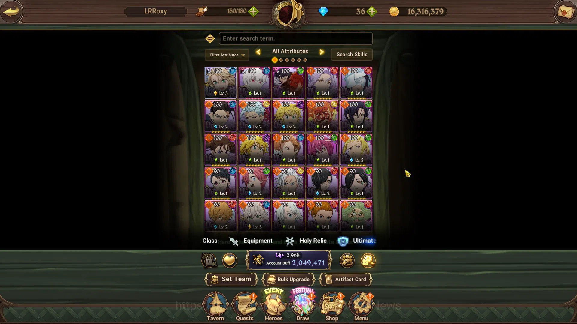 The Seven Deadly Sins: Grand Cross Accounts Asia|2M CC|1 LR+5 UR+Collab FF|Roxy3/6,Nightmare S image 5