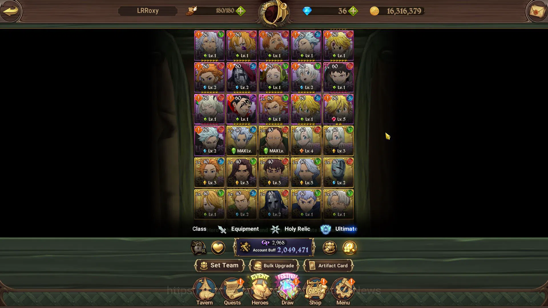The Seven Deadly Sins: Grand Cross Accounts Asia|2M CC|1 LR+5 UR+Collab FF|Roxy3/6,Nightmare S image 7