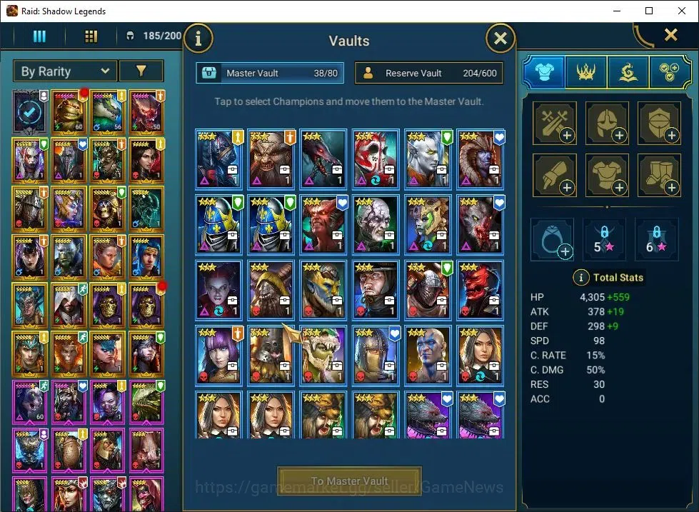 Raid: Shadow Legends Accounts Lv42 790K Power|1 Mythic(Galathir)|23 Legend(Ninja image 6