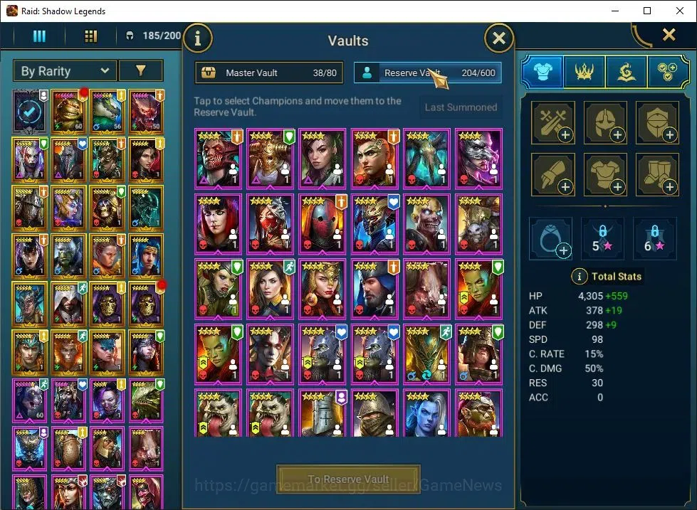 Raid: Shadow Legends Accounts Lv42 790K Power|1 Mythic(Galathir)|23 Legend(Ninja image 7