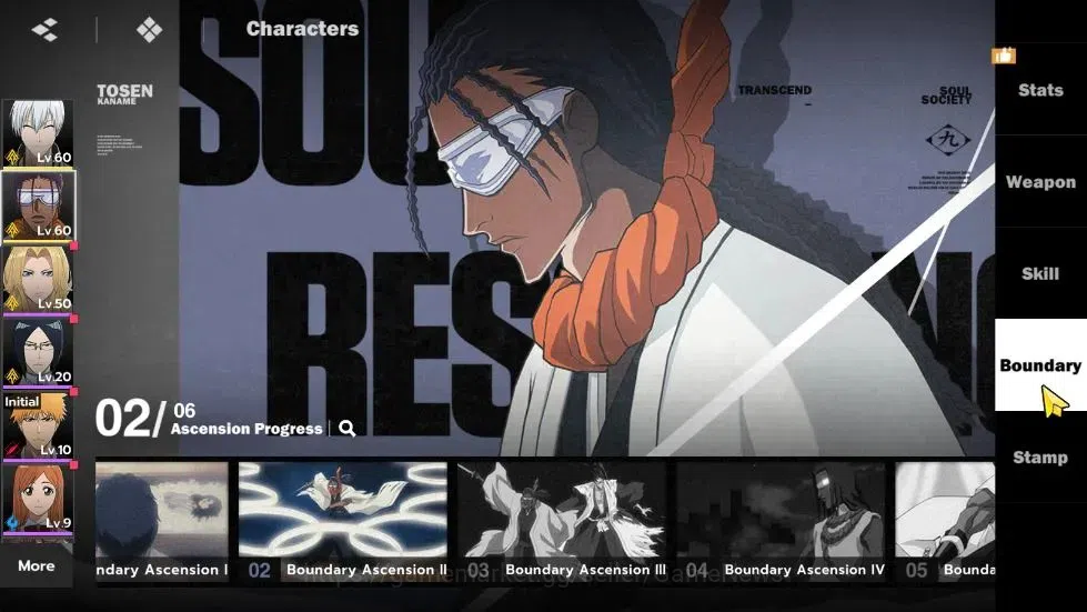 BLEACH: Soul Resonance Accounts NuverseSEA|LV 53|6 SSR [(Gin B2,Tosen B2,Aizen,Ikk image 10