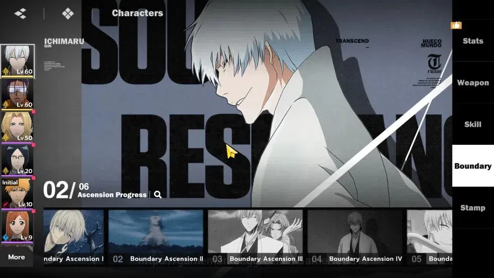 BLEACH: Soul Resonance Accounts NuverseSEA|LV 53|6 SSR [(Gin B2,Tosen B2,Aizen,Ikk image 6