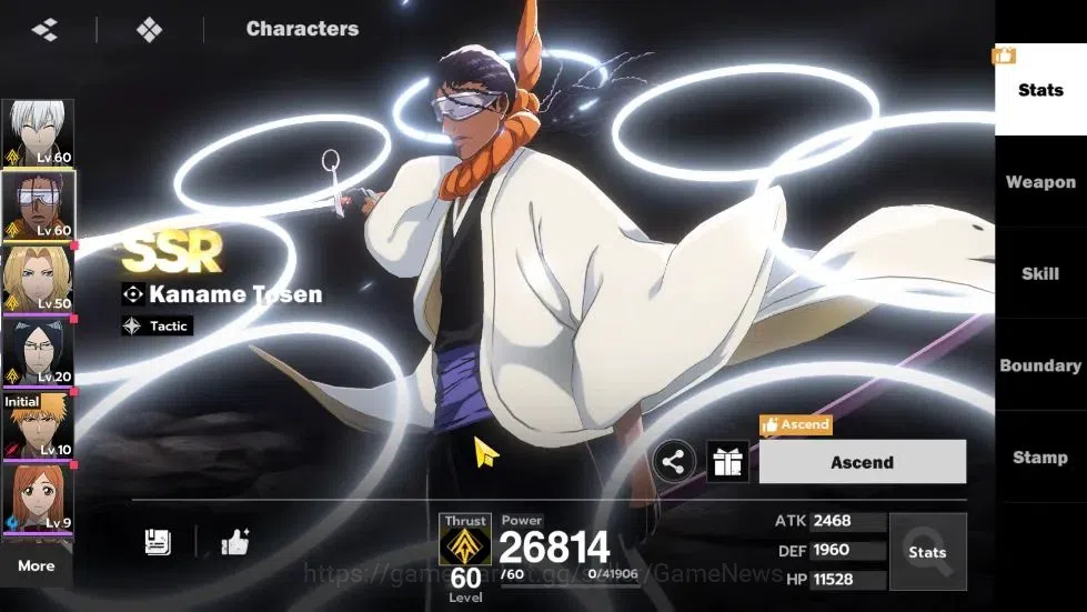 BLEACH: Soul Resonance Accounts NuverseSEA|LV 53|6 SSR [(Gin B2,Tosen B2,Aizen,Ikk image 8