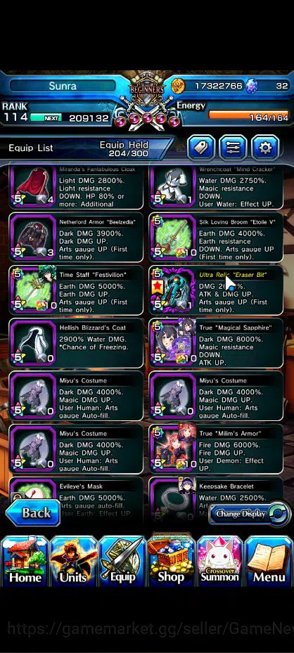 Grand Summoners Accounts Global|Rank 114 |34 Ascend|SaitamaTW,ToumaTW,MomoT image 11