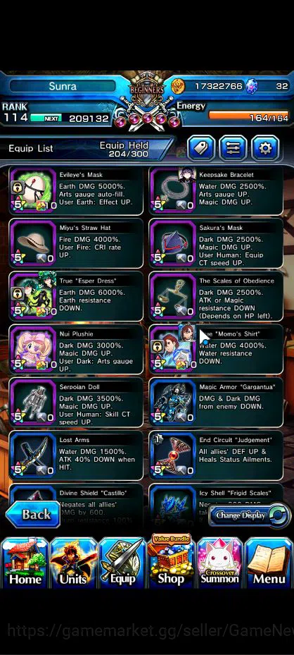 Grand Summoners Accounts Global|Rank 114 |34 Ascend|SaitamaTW,ToumaTW,MomoT image 12