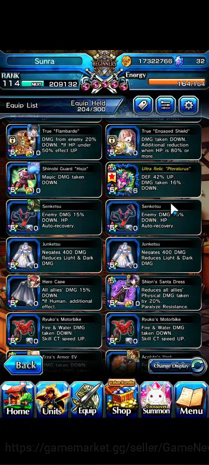 Grand Summoners Accounts Global|Rank 114 |34 Ascend|SaitamaTW,ToumaTW,MomoT image 13